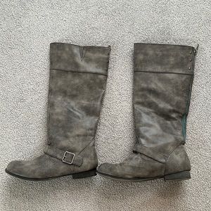 Madden Girl grey boots size 10